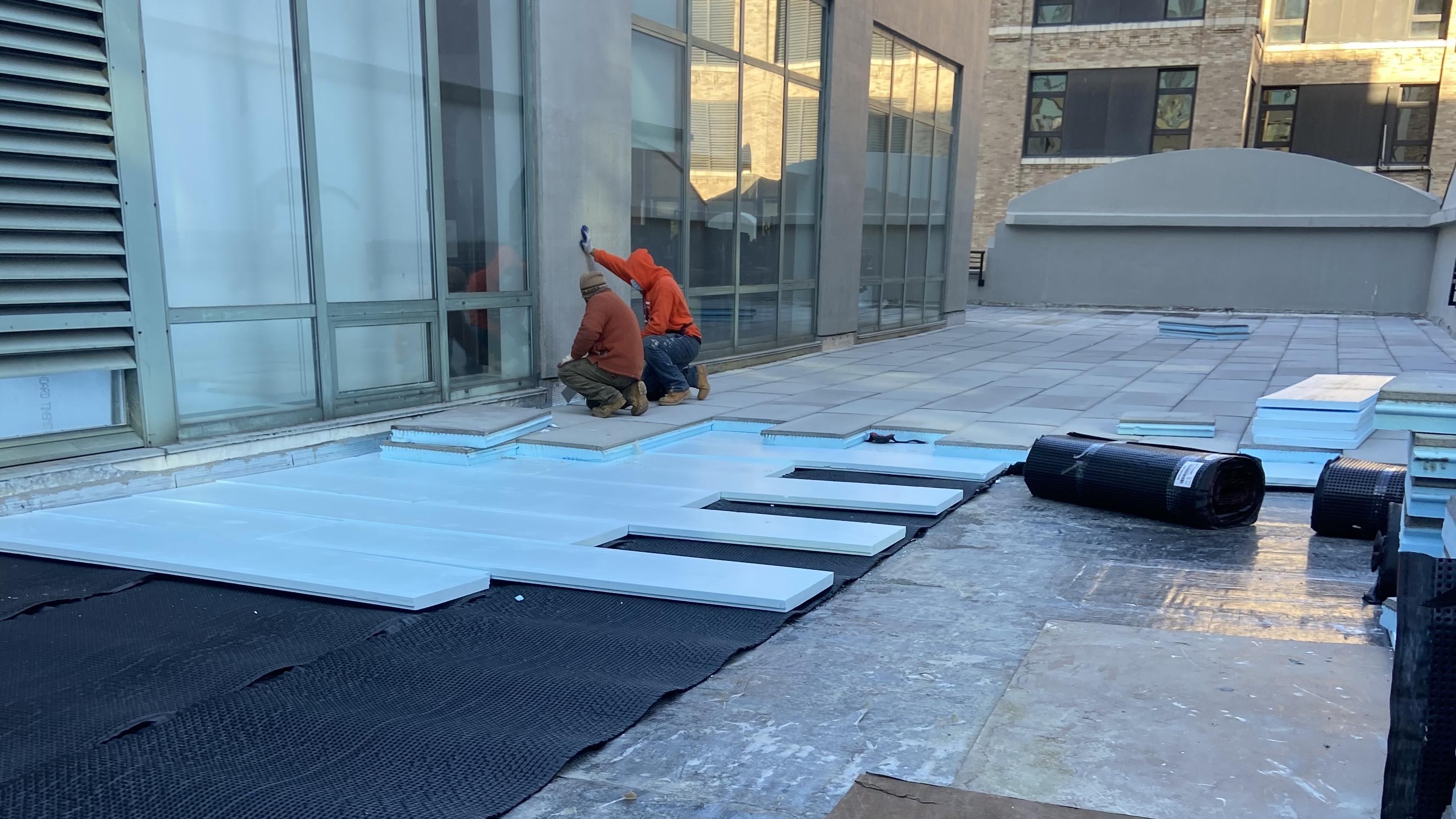 Rooftop waterproofing installation